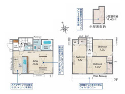 2号棟間取り■府中市浅間町4　新築一戸建て■