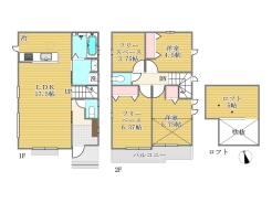 E号棟間取り図■調布市深大寺1 新築一戸建て■