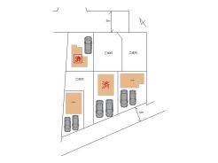 区画図■調布市深大寺1　新築一戸建て■