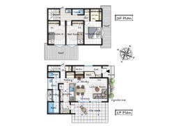 建物プラン例 建物価格　約2700万円、建物面積　約30坪　3LDK