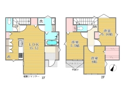 1号棟間取り図■昭島市松原町4　新築一戸建て■