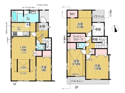 2号棟間取り■日野市神明3丁目　新築戸建て■