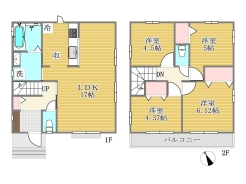 2-D号棟間取り図■調布市佐須町5　新築一戸建て■