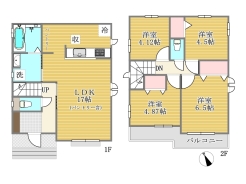2-E号棟間取り図■調布市佐須町5　新築一戸建て■