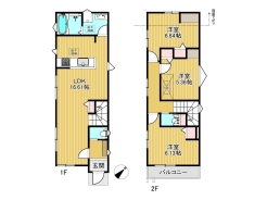 1号棟間取り図■府中市四谷1　新築一戸建■