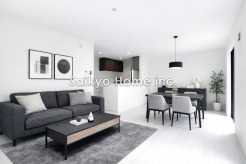 約18帖の解放感のあるLDK。南に面した窓からは日当たりと通風を確保。暖かく快適にお過ごしいただけます。※家具はCG加工しております。■三鷹市野崎4　新築一戸建て■