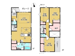 1号棟間取り図■国立市東3　新築一戸建て■