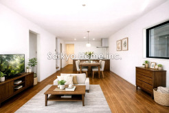 オープンでのびやかな空間を生み出すこだわりの「広がり」と「ゆとり」。家族と過ごす時間を大切にした住空間です。家具はCG加工しております。■八王子市台町1　新築一戸建■