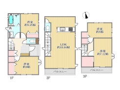 G号棟間取り図■府中市西府町3　新築一戸建■
