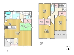 2号棟間取り図■昭島市中神町　新築一戸建■