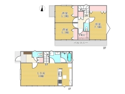 16区画参考プラン延べ床面積87.48ｍ２土地建物価格7690万円■国立市東3　売地■
