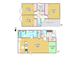 18区画参考プラン延べ床面積87.48ｍ２土地建物価格7990万円■国立市東3　売地■
