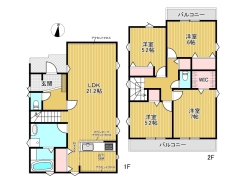 2号棟間取り図■日野市大字日野　新築一戸建て■
