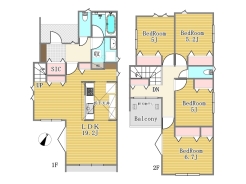 A号棟間取り図■日野市新町3-27-9　新築一戸建て■