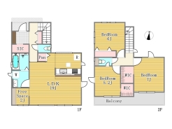 間取り図■稲城市東長沼　新築一戸建て■