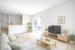 ゆったりとした時間が流れるくつろぎのLDK。ご家族との会話を中心に考えた一体感のある間取りになっています。陽光をしっかり取り入れた、明るく広々としたリビング空間は家族団欒の場に最適です。※家具等はCG加工しております。■府中市小柳町1　新築一戸建て■