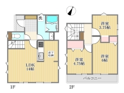 間取り図■府中市浅間町4　新築一戸建て■