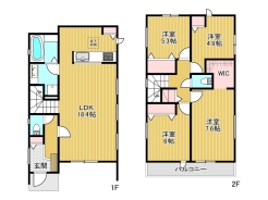 間取り図■日野市多摩平2丁目　新築戸建て■