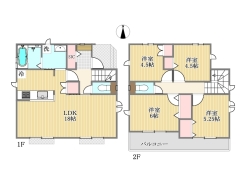 D号棟間取り図■三鷹市北野3　新築一戸建て■