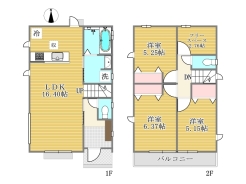 I号棟間取り図■三鷹市北野3　新築一戸建て■