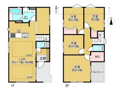 1号棟間取り図■八王子市本町　新築戸建て■