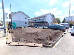 角地に面した1号棟。3LDK収納ハシゴつき小屋裏収納。お好きなプランでお使いいただけます。■日野市多摩平6　新築一戸建て■