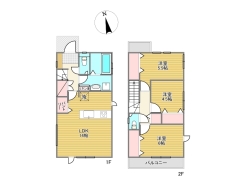 1号棟間取り■府中市新町2　新築一戸建て■