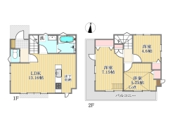 間取り図■国立市矢川3　新築一戸建て■