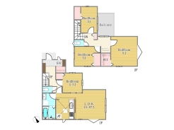 1号棟間取り図■立川市西砂町2　新築一戸建■