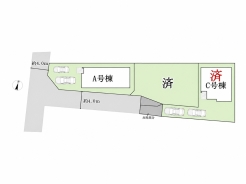 区画図■府中市本宿町4　新築一戸建■