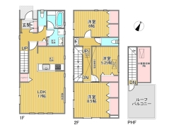 1号棟間取り図■多摩市乞田　新築一戸建て■