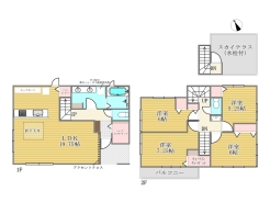 1号棟間取り図■昭島市美堀町1　新築一戸建て■