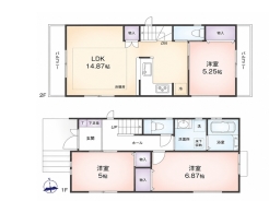 2号棟間取り図■国立市青柳1　新築一戸建■