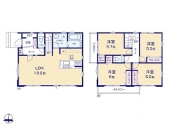 2号棟間取り図■日野市大坂上2　新築一戸建て■