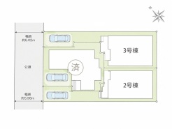 区画図■日野市多摩平3　新築一戸建■