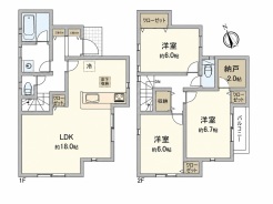 6号棟間取り図■昭島市昭和町4　新築一戸建て■