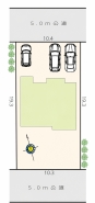 区画図■日野市日野本町1丁目　新築戸建て■
