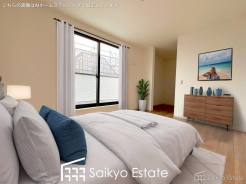 クローゼット付きの居室が3部屋ございますので、書斎や子供部屋、収納部屋などライフステージに合わせてご利用いただけます。※家具類はCG加工しています。
