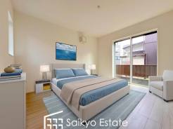 掃出し窓のある居室は陽光を取り込める面積が大きい事で室内を明るく気持ちの良い空間にしてくれます♪
※家具類はCG加工しています。