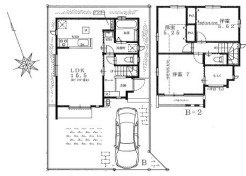 延床面積約81.36ｍ2、参考建物価格1400万円より承ります。土地＋建物参考プラン価格8290万円（税込）
