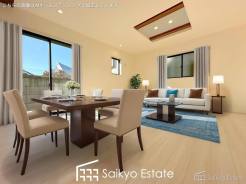 開放感と採光にこだわった15.62帖の広々としたLDKです。陽光いっぱいの空間で家族団らんの時間も増えそうですね！