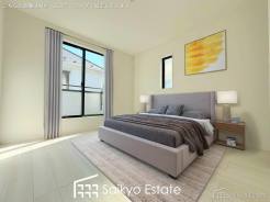 バルコニーに出入りの出来る洋室は、たくさん陽光が差し込む明るい空間です。朝も気持ちよく起きられそうです♪
