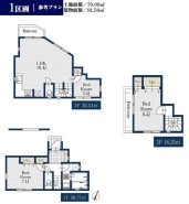 建物プラン例（間取り図）　建物面積　91.56　㎡