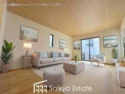 開放感と採光にこだわった広々としたLDKです。陽光いっぱいの空間で家族団らんの時間も増えそうですね！