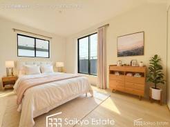 2面採光で明るく風通しも良好です！天気の良い日は是非窓を開けて空気の入れ替えをしてみるのはいかがでしょうか♪※家具類はCG加工しています。
