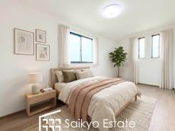 2面採光で明るく風通しも良好です！天気の良い日は是非窓を開けて空気の入れ替えをしてみるのはいかがでしょうか♪（C号棟）※家具類はCG加工しています。
