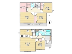 2号区参考プラン建物面積95.63ｍ2・建物価格万円■八王子市弐分方町　土地■
