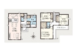 1号棟間取り■小平市学園東町　新築戸建て■