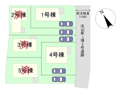 区画図■三鷹市大沢5　新築一戸建て■