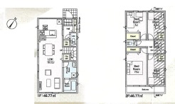 ２号棟間取り■国分寺市戸倉1　新築一戸建て■